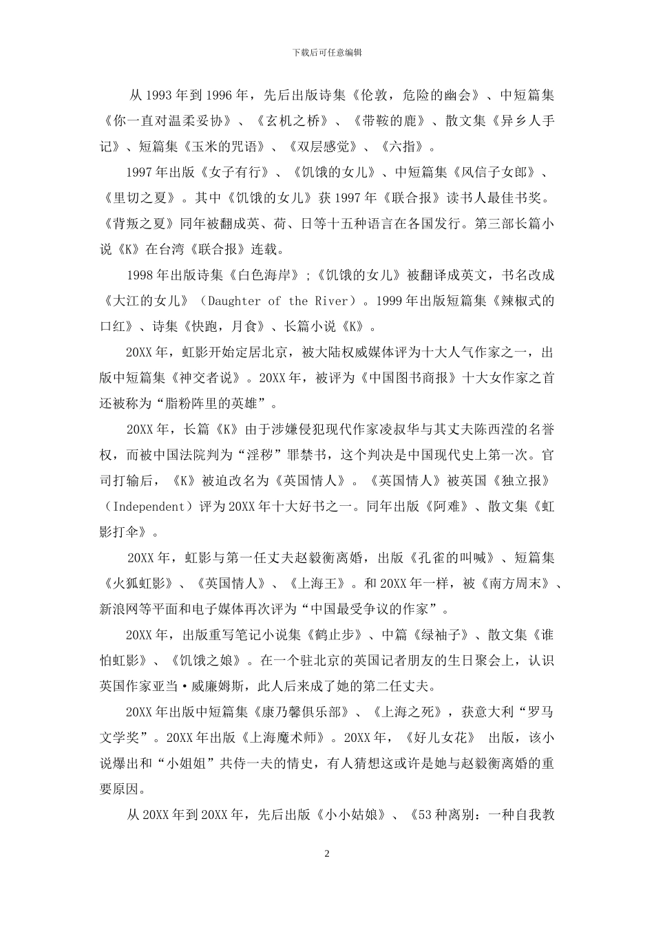 虹影：写实-是因为不满足于虚构_第2页