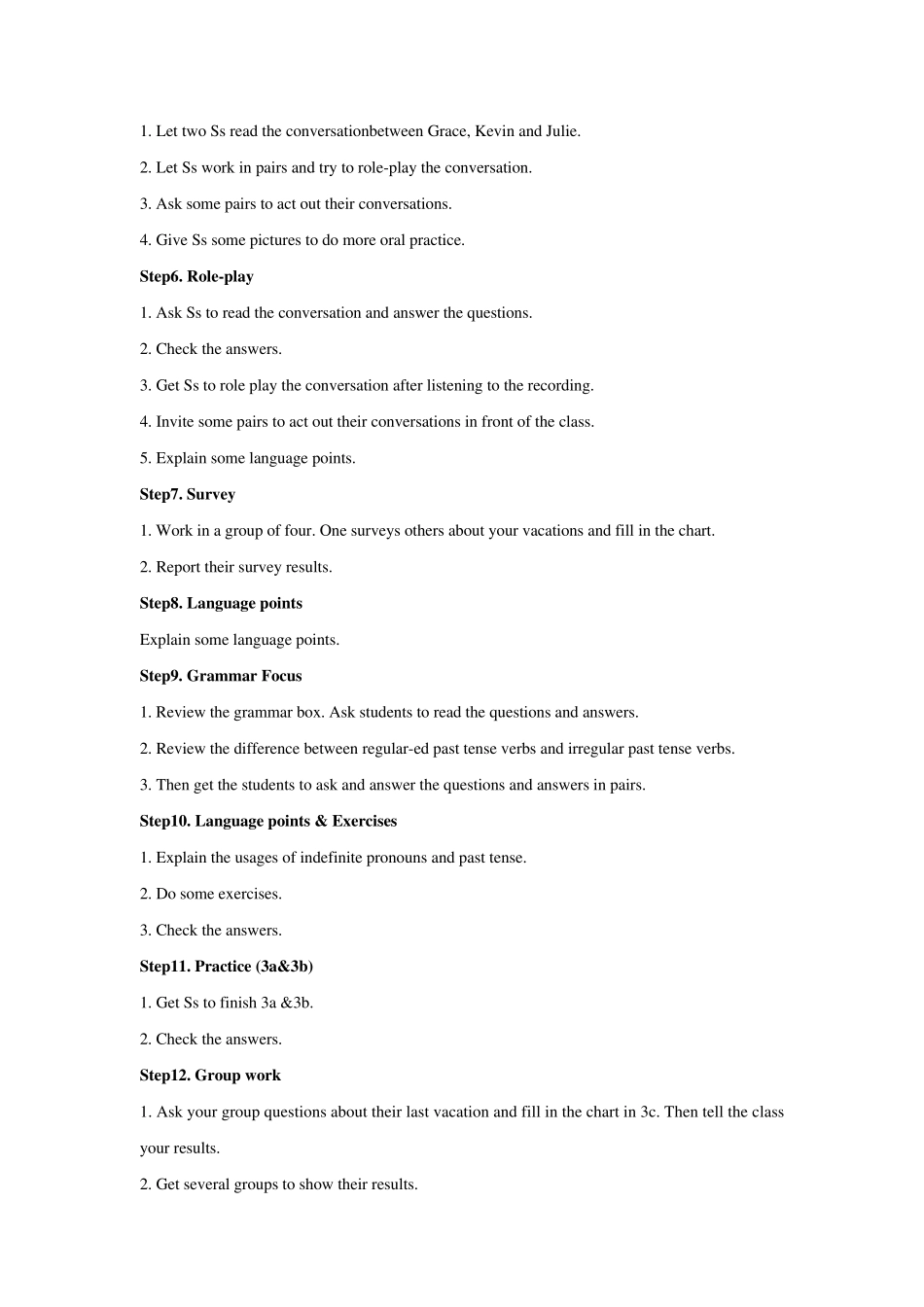 人教版新目标八年级英语上册全册教案_第3页