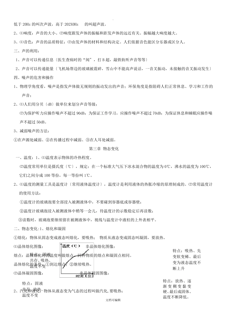 人教版物理八年级上册全册知识点总结_第3页