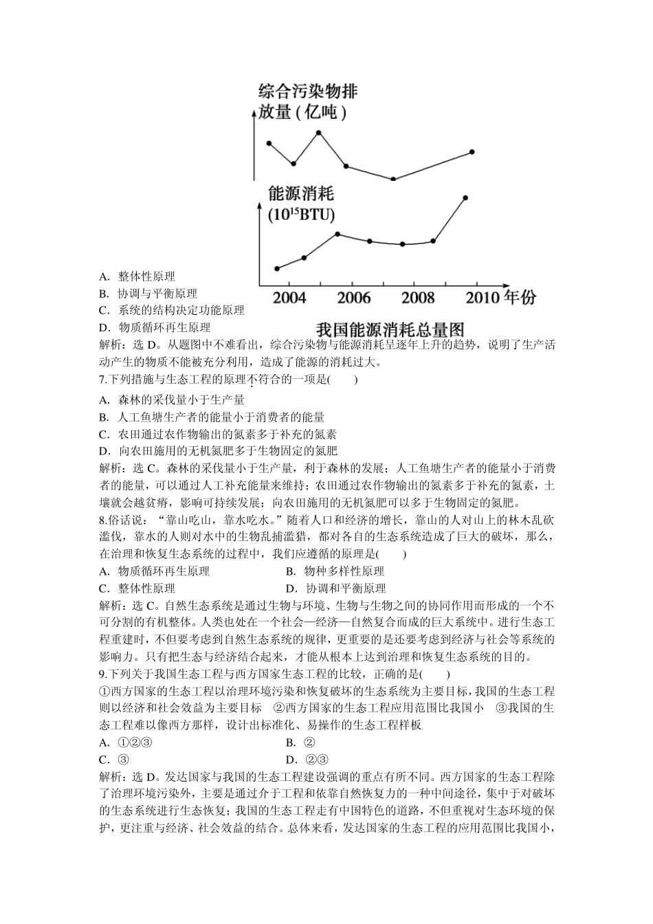 人教版生物选修3：专题5专题综合检测_第2页