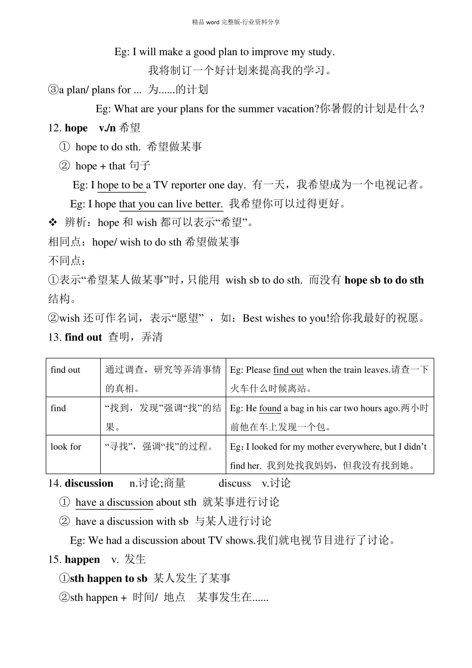人教版英语八年级上册Unit5重点知识复习总结(课本细节详细梳理)_第3页