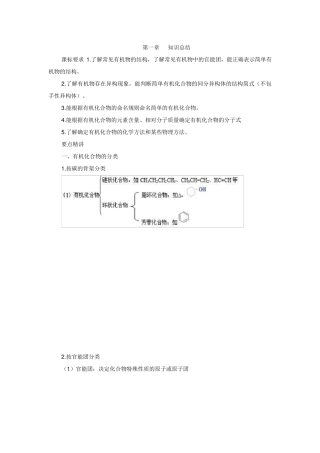 人教版选修五有机化学知识总结