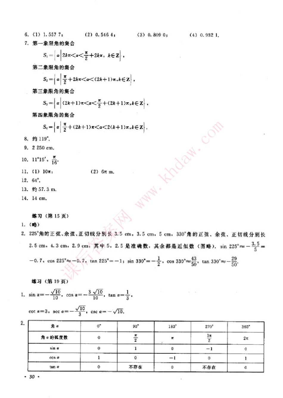 人教版高中数学第一册下课后习题答案_第3页