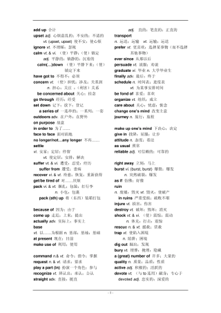 人教版高中英语全部单词表===所有黑体的