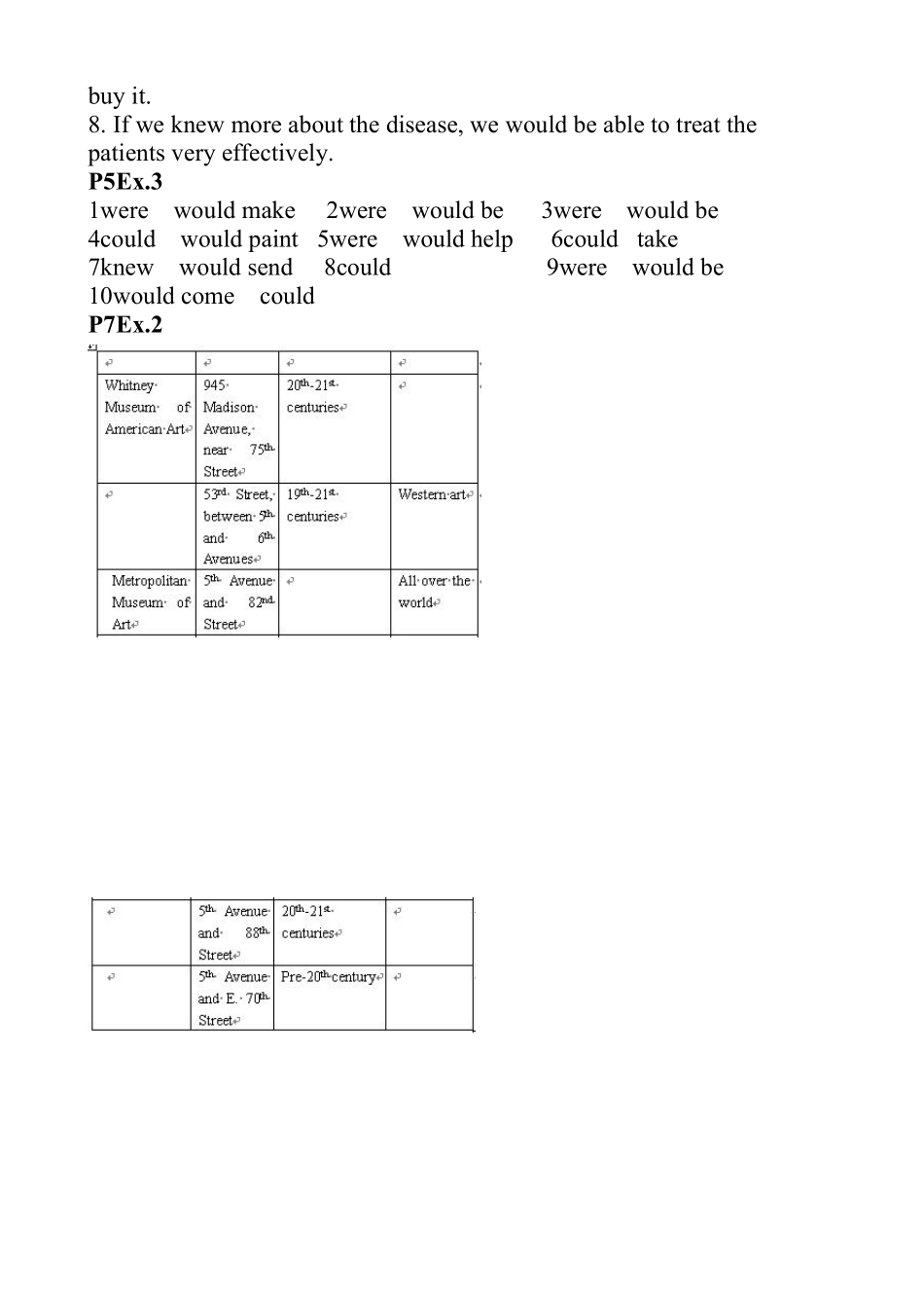 人教版高中英语选修6课本练习答案_第2页