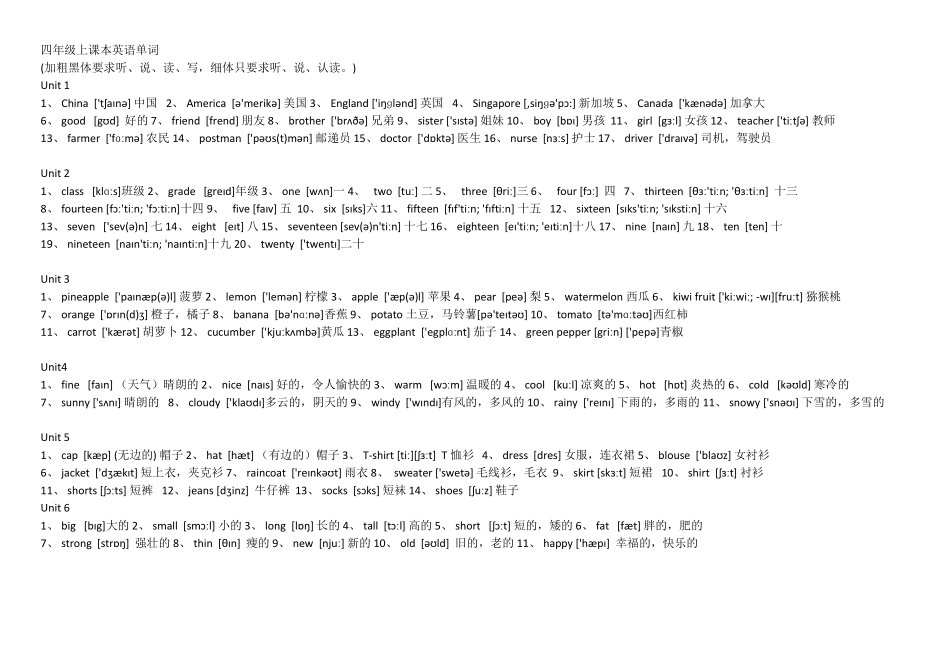 人教精通版小学英语单词_第3页