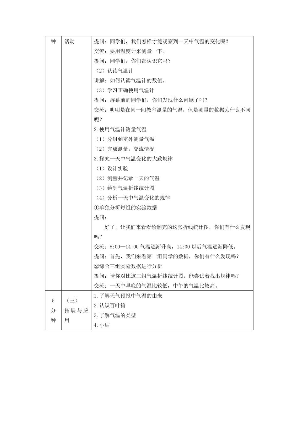 人教鄂教版四年级下册科学全册教案_第2页