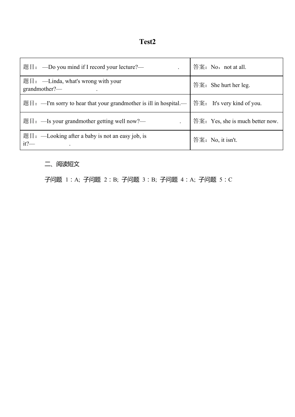 人文英语3答案_第2页