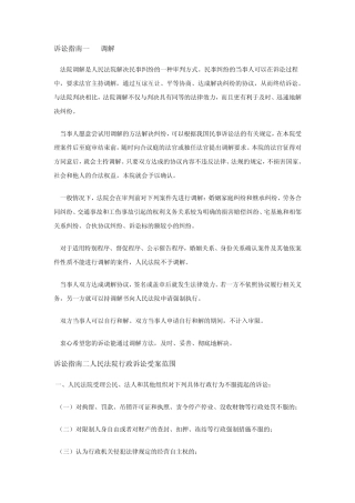 人民法院诉讼指南