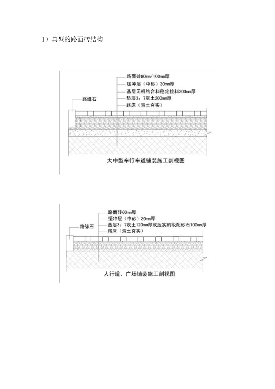 人行道道板砖铺设施工方案_第3页