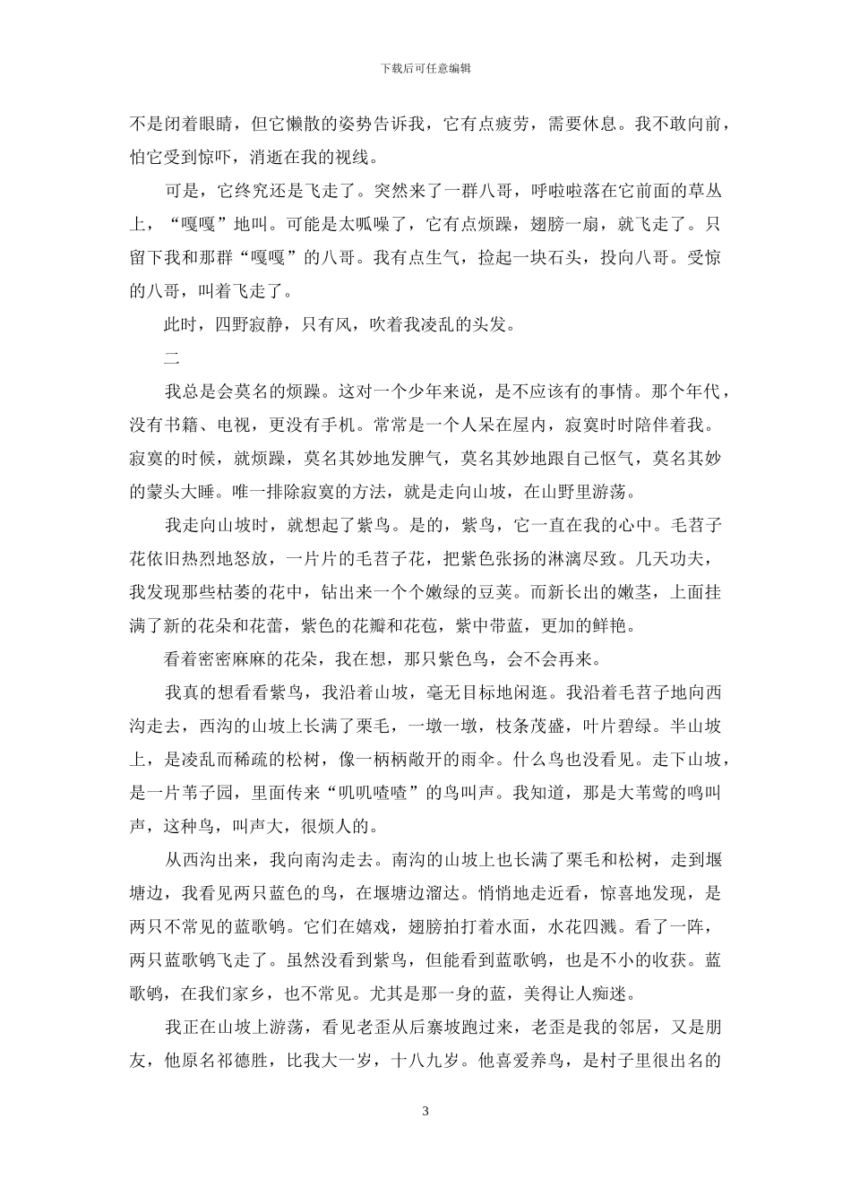 记忆里的那抹紫_第3页