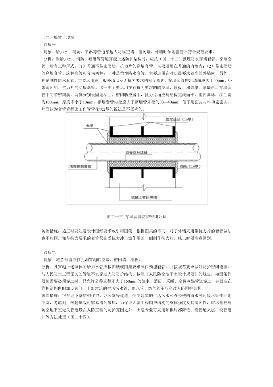 人防工程施工质量通病(安装)_第2页