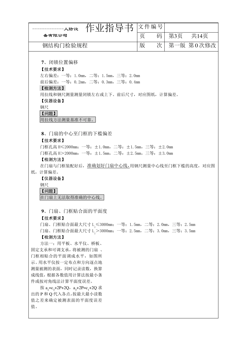 人防防护门检验规程_第3页
