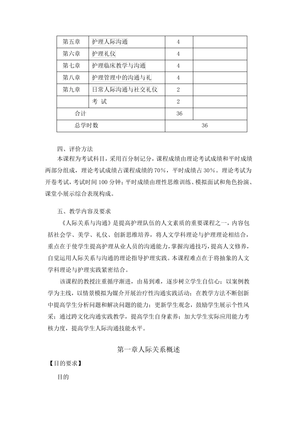 人际关系与沟通教学大纲_第2页