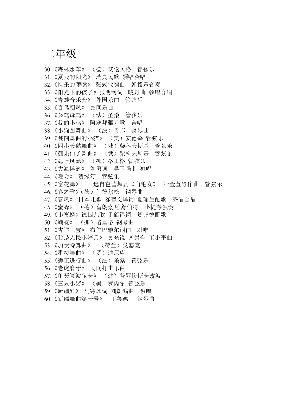 人音版小学16年级音乐欣赏_第2页