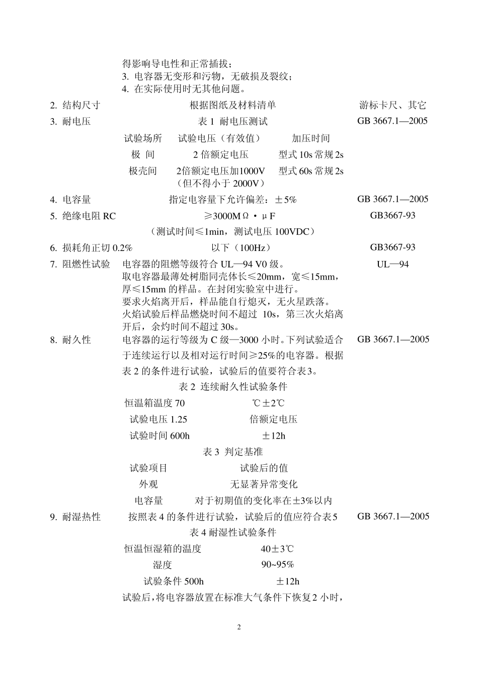 亿亨达CBB61型1.2uf电容器规格书_第3页