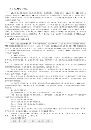 什么是ABC分类法