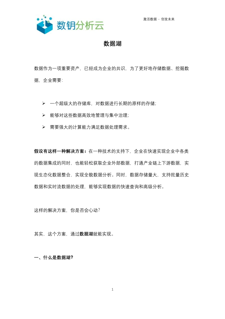 什么是数据湖？_第1页