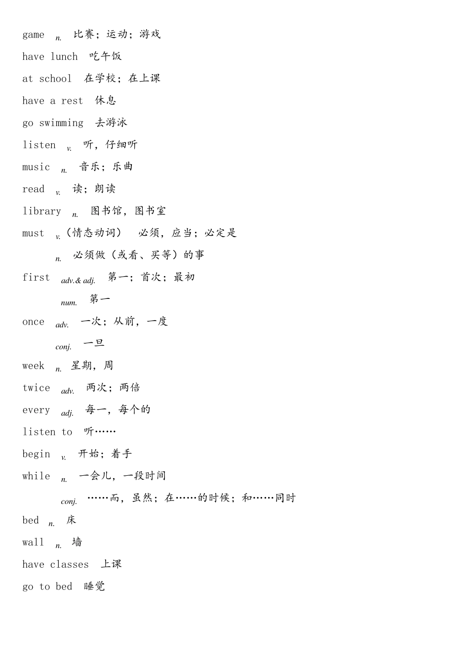 仁爱版七年级(下)英语单词词汇表_第3页