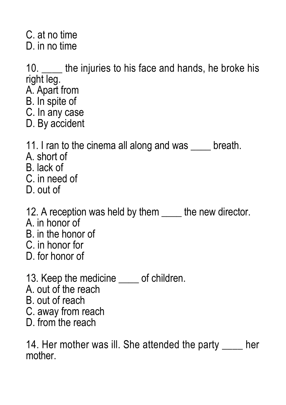 介词短语练习题_第3页