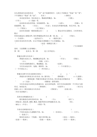 从头到尾说尽法语的名词!