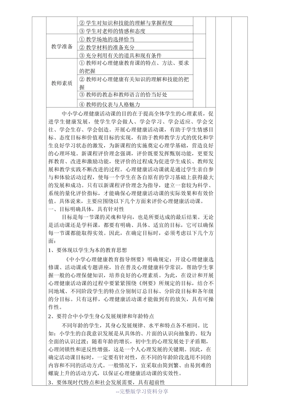 心理健康教育课的评价_第2页