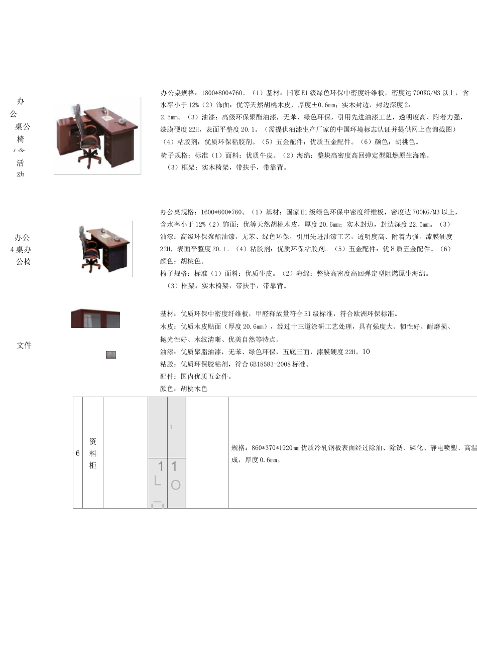 办公桌椅参数_第2页