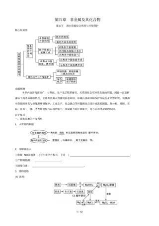 海水资源综合利用环境保护
