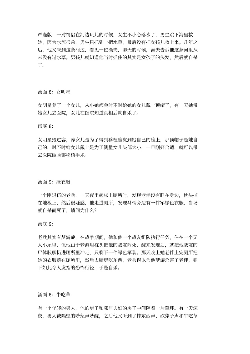 海龟汤题目网络搜集整理版_第3页