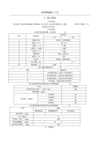 涂料喷刷施工工艺