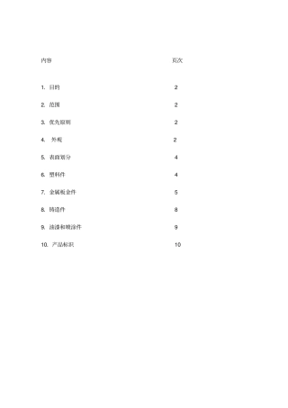 涂装外观检验标准