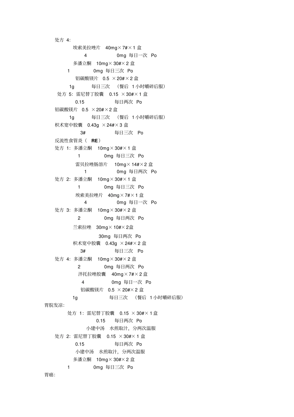 消化内科门诊常用处方资料_第3页