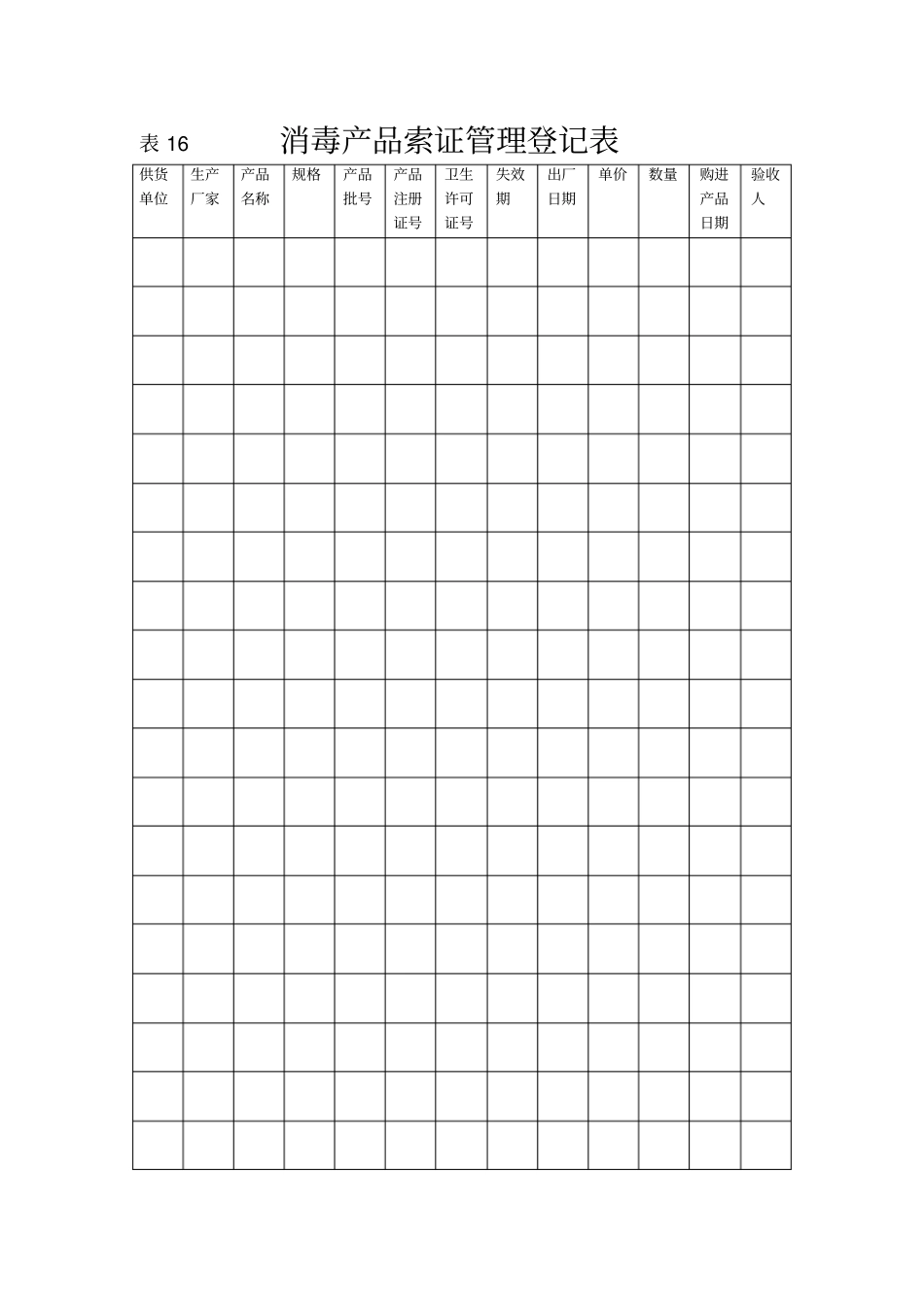 消毒产品索证管理登记表_第1页
