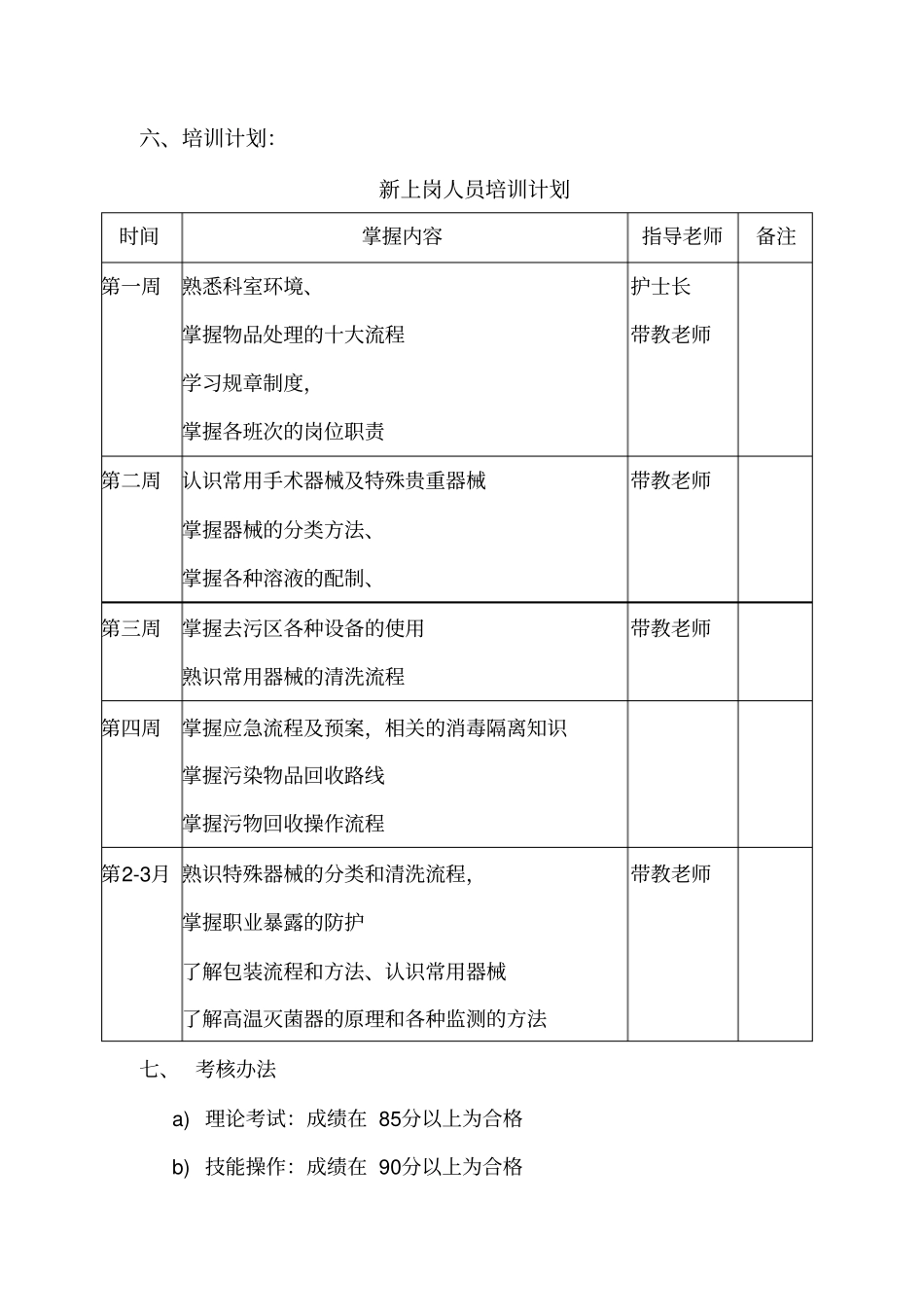 消毒供应室新上岗人员培训考核教学文案_第3页