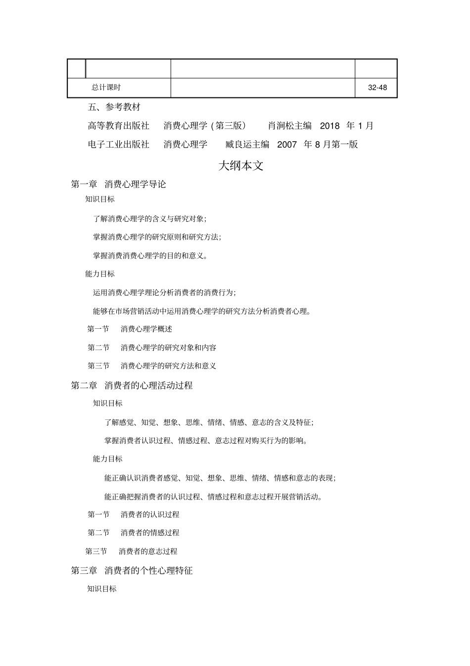 消费心理学教学大纲复习课程_第3页