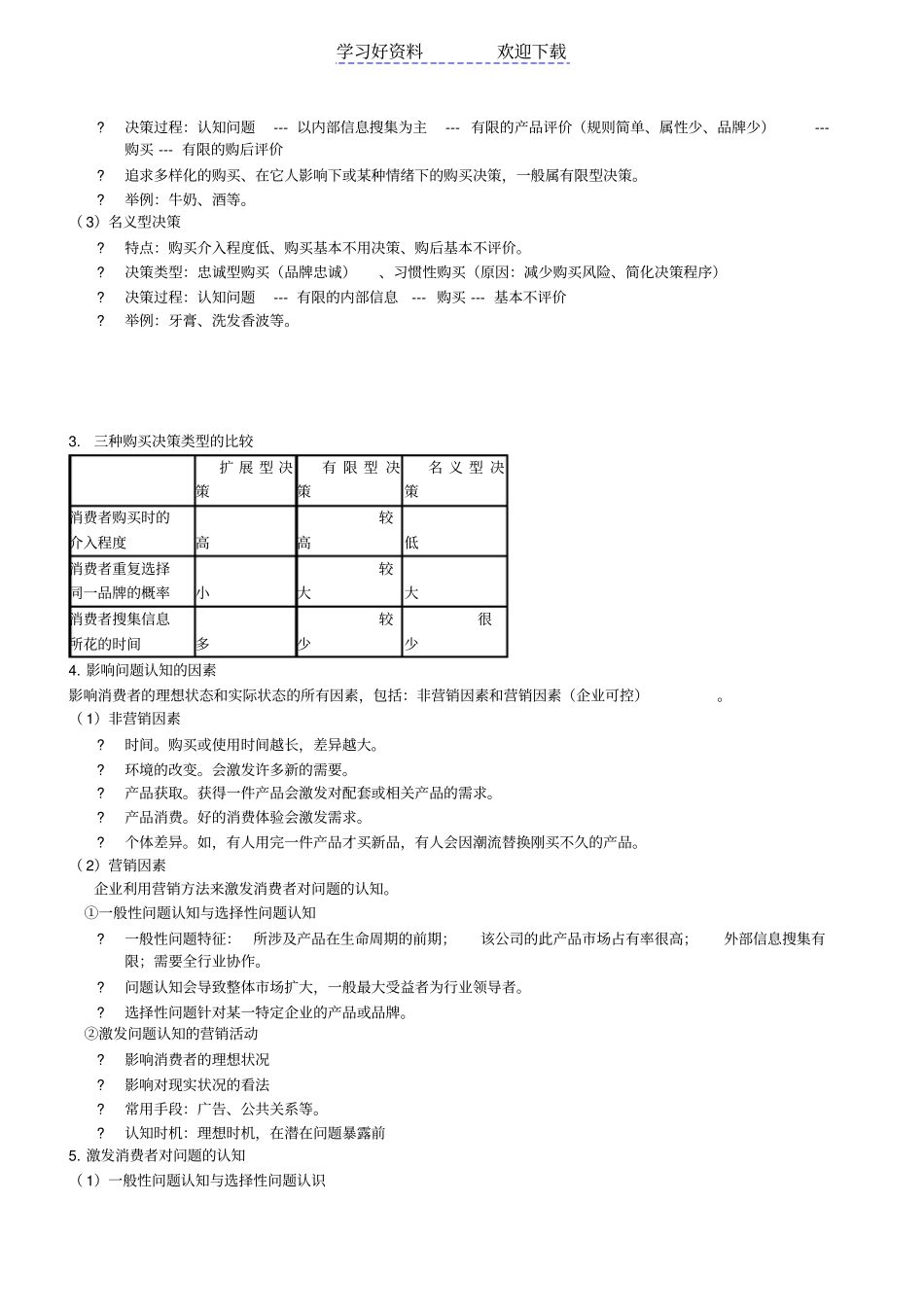 消费者行为学期末复习重点_第3页