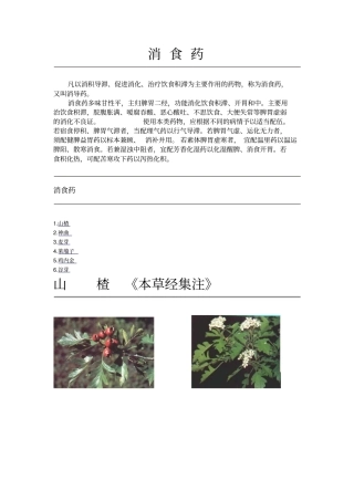 消食药试题汇总