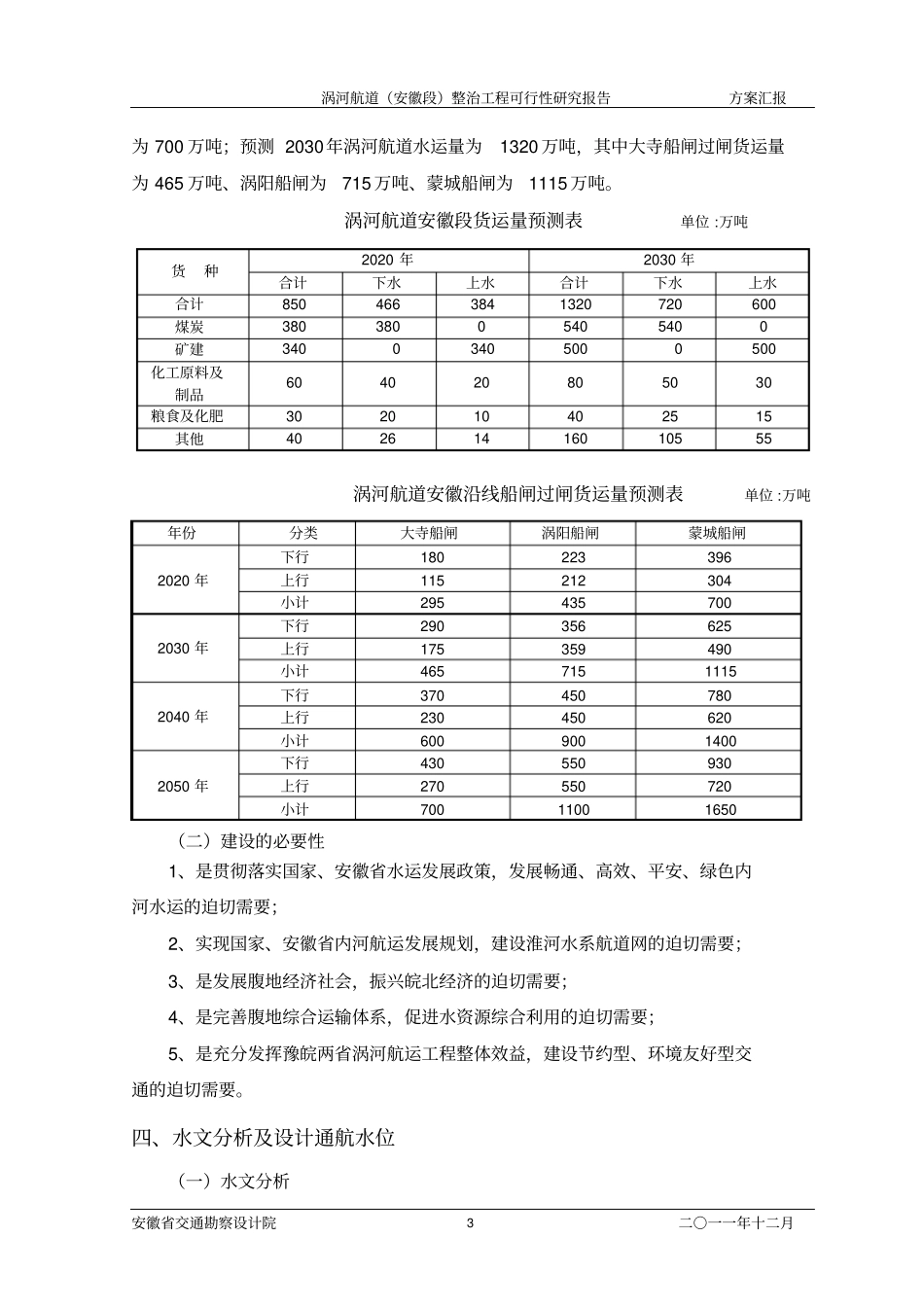 涡河航道整治工可方案汇报简本_第3页