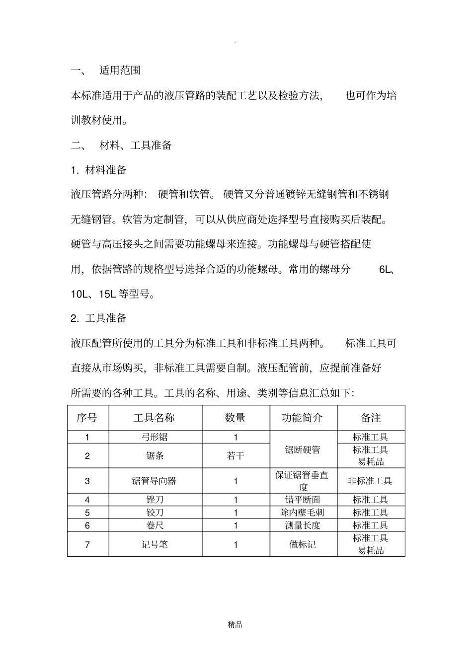 液压硬管配管工艺指导书_第2页