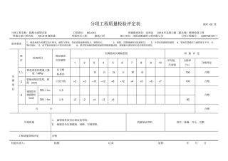 涵洞分项自检资料