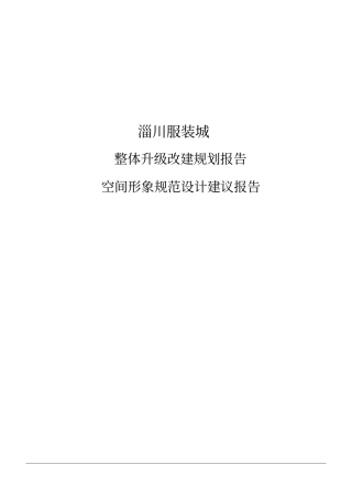 淄川服装城整体规划及形象规范设计建议报告31