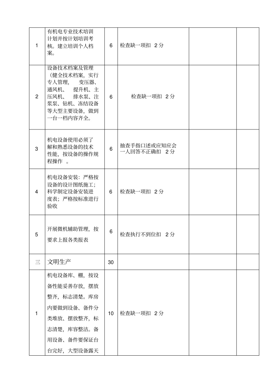 淮北矿业集团信湖煤矿机电专业安全质量标准化标准_第3页