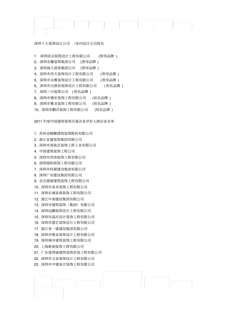 深圳十大装饰设计公司_第1页
