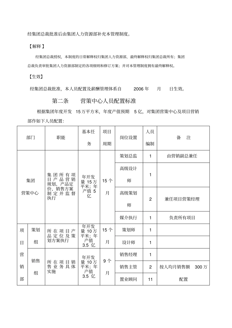 深圳合能集团营策中心人员配置及薪酬体系_第2页