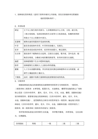 深圳园林绿化养护规范x