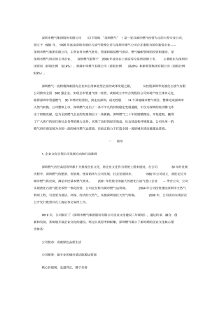 深圳燃气集团股份有限公司案例解析