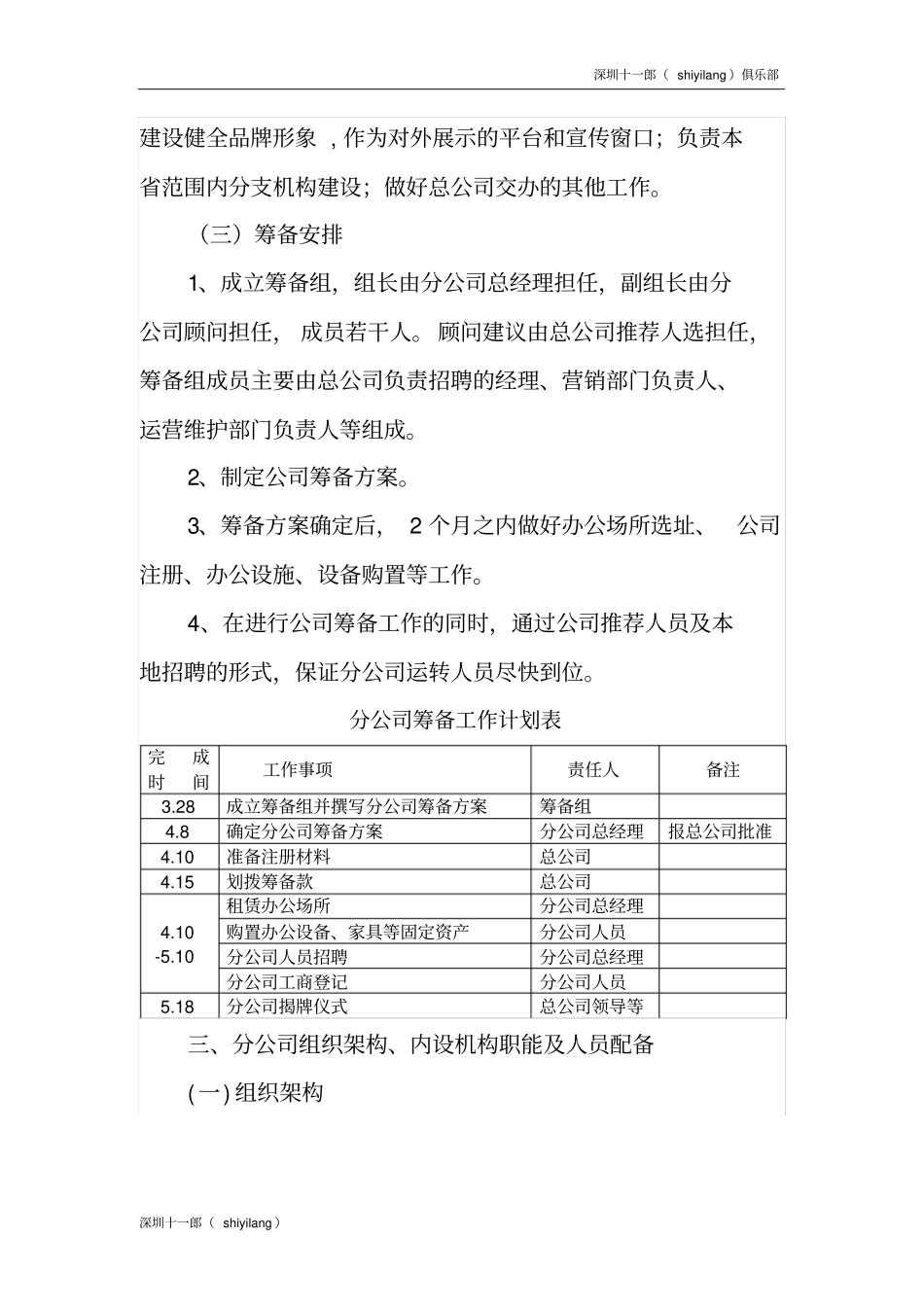 深圳电子竞技俱乐部某某网络科技公司组建实施方案_第2页