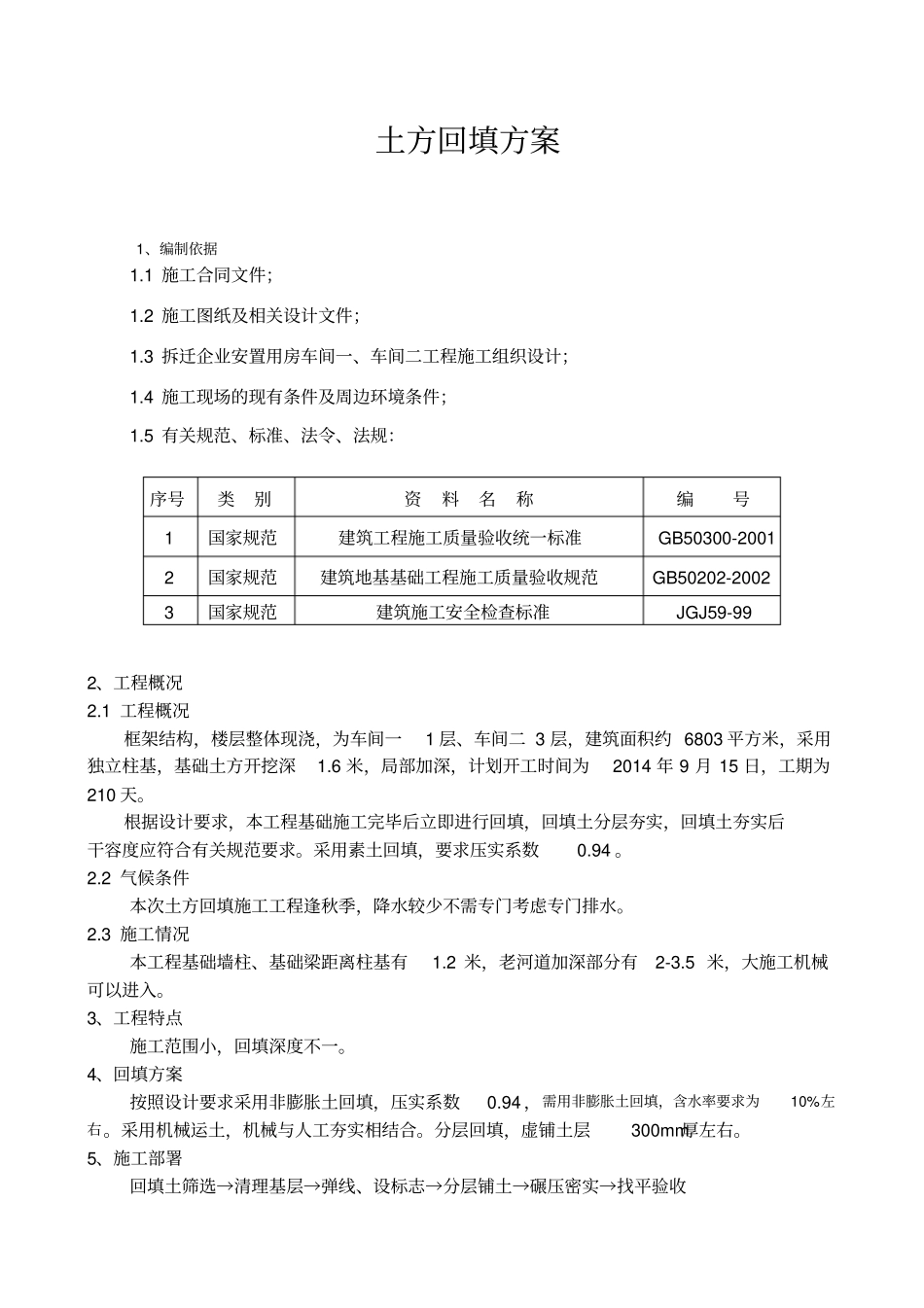 深基坑土方回填方案_第1页