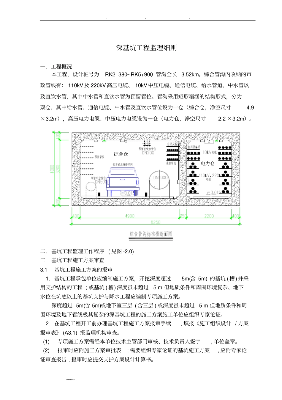 深基坑工程监理实施细则_第1页