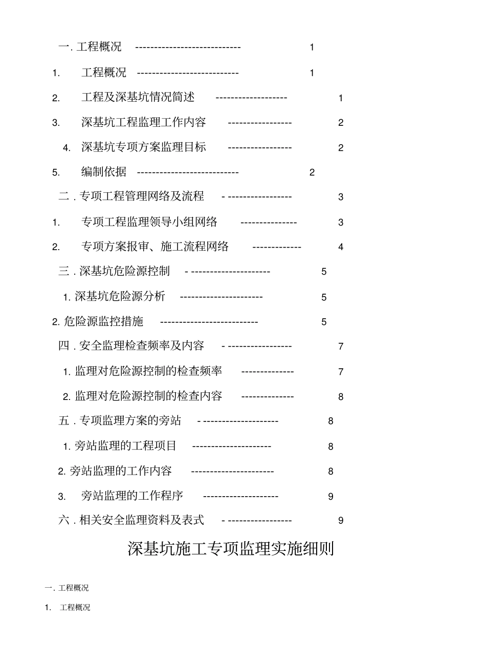 深基坑施工专项监理实施细则_第2页